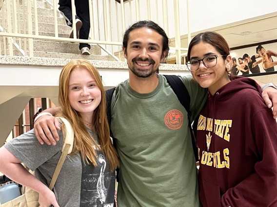 From left: Lindsey Tober, Matthew Marquez and Elizabeth Garayzar. Courtesy photo