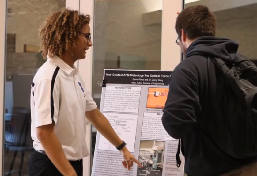 ASU Space Grant Intern presents poster