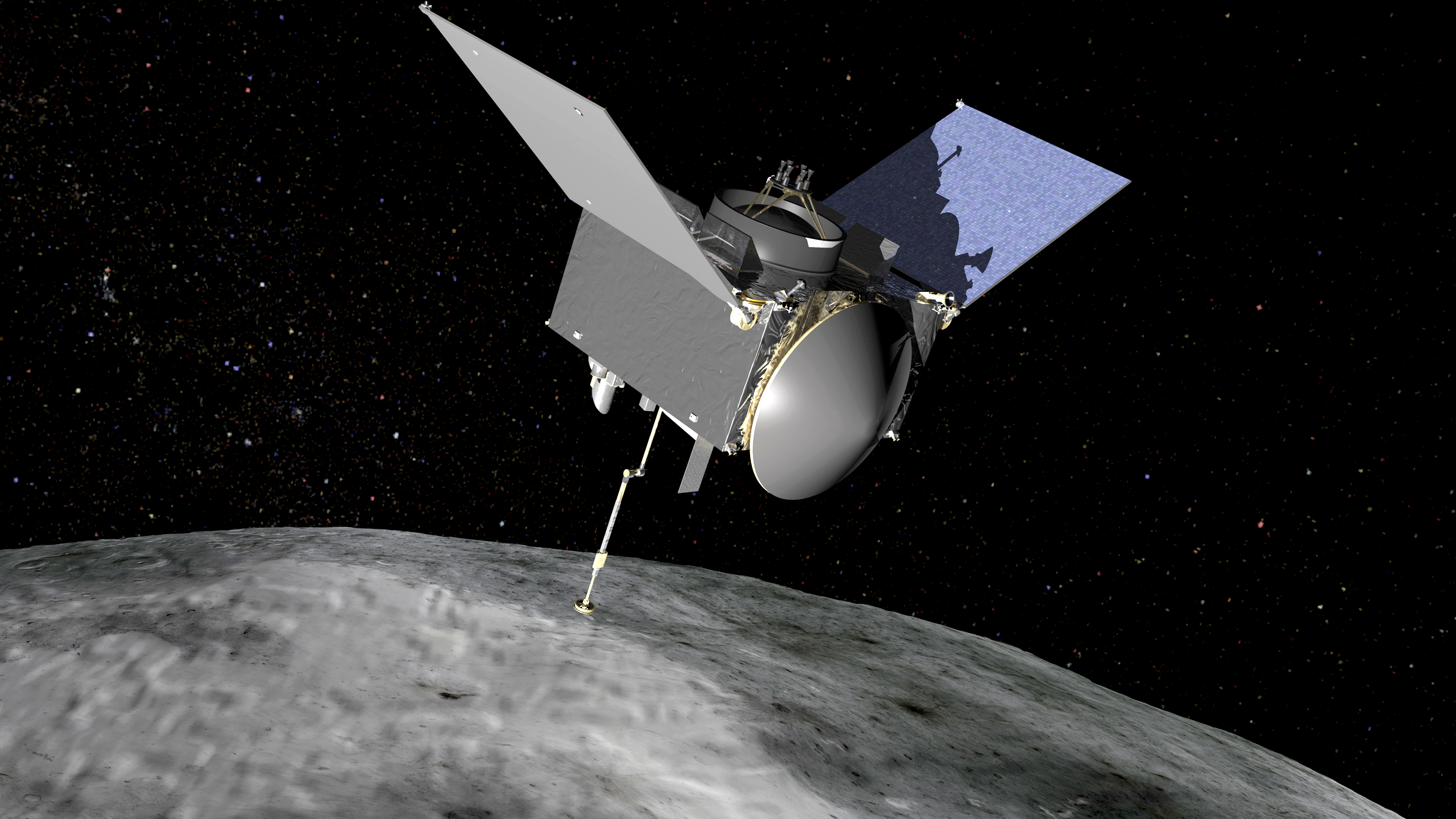 Artist rendering of NASA's OSIRIS-REx space probe. Source: NASA