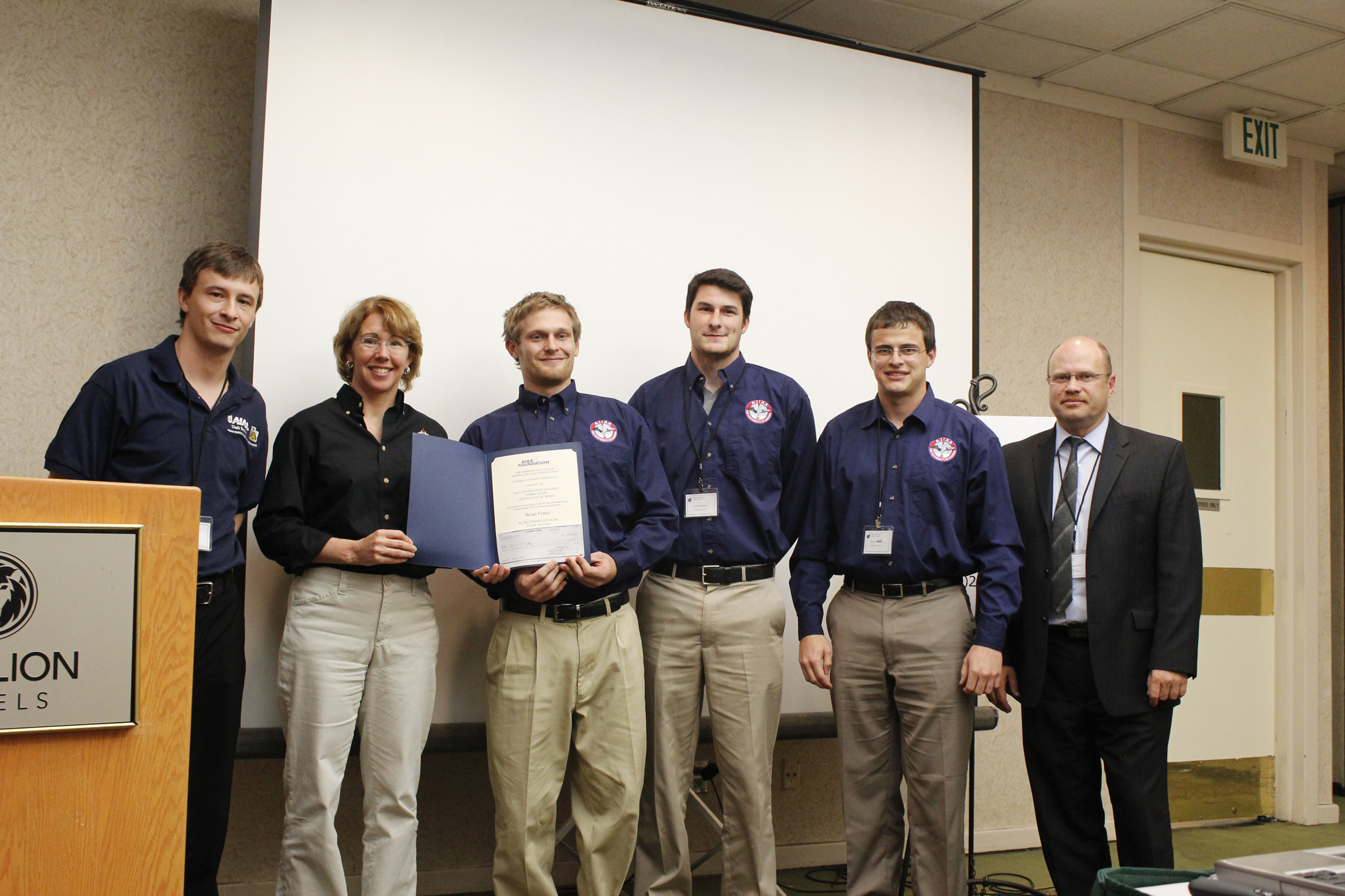 Congrats on 2nd place in AIAA Student Team Papers Competition