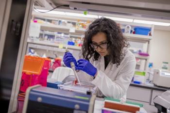 Junior Ava Karanjia conducts research to help detect changes in lung bacteria to further the development of better treatments.