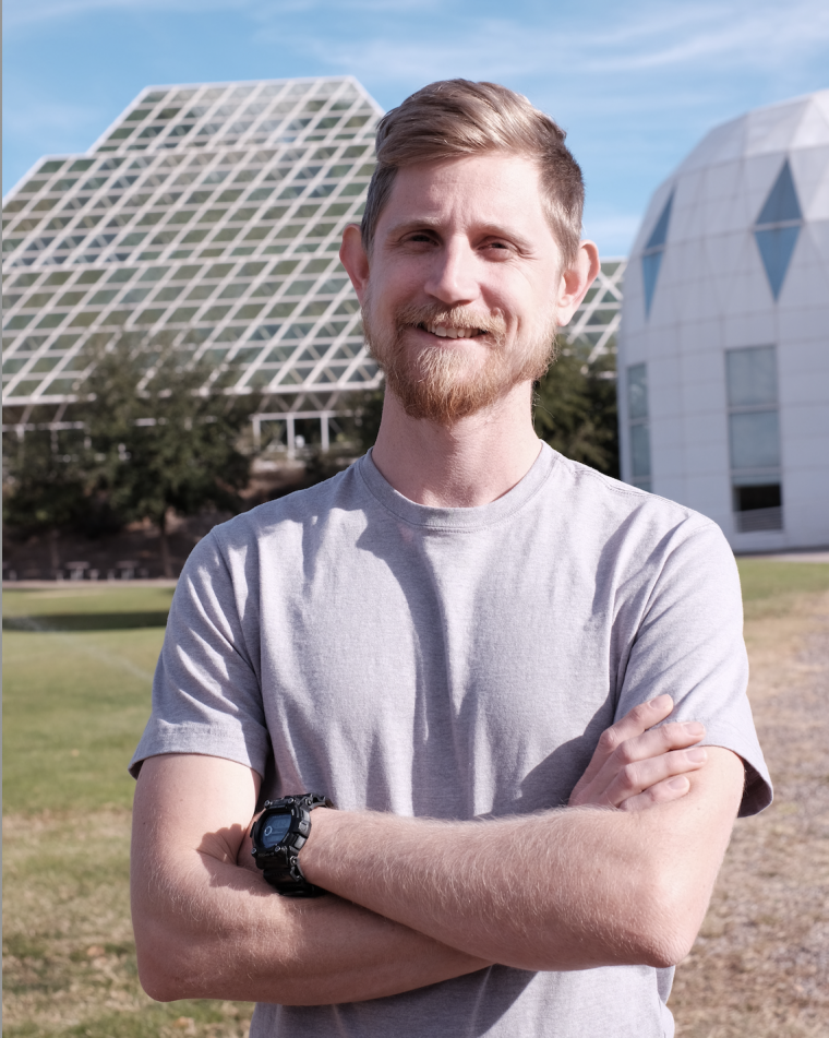 Kail Lepley headshot at Biosphere 2.