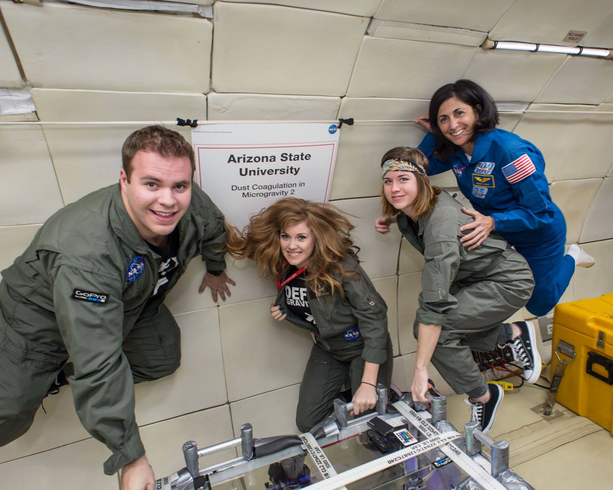 ASU Dust Devils Microgravity trip to JSC