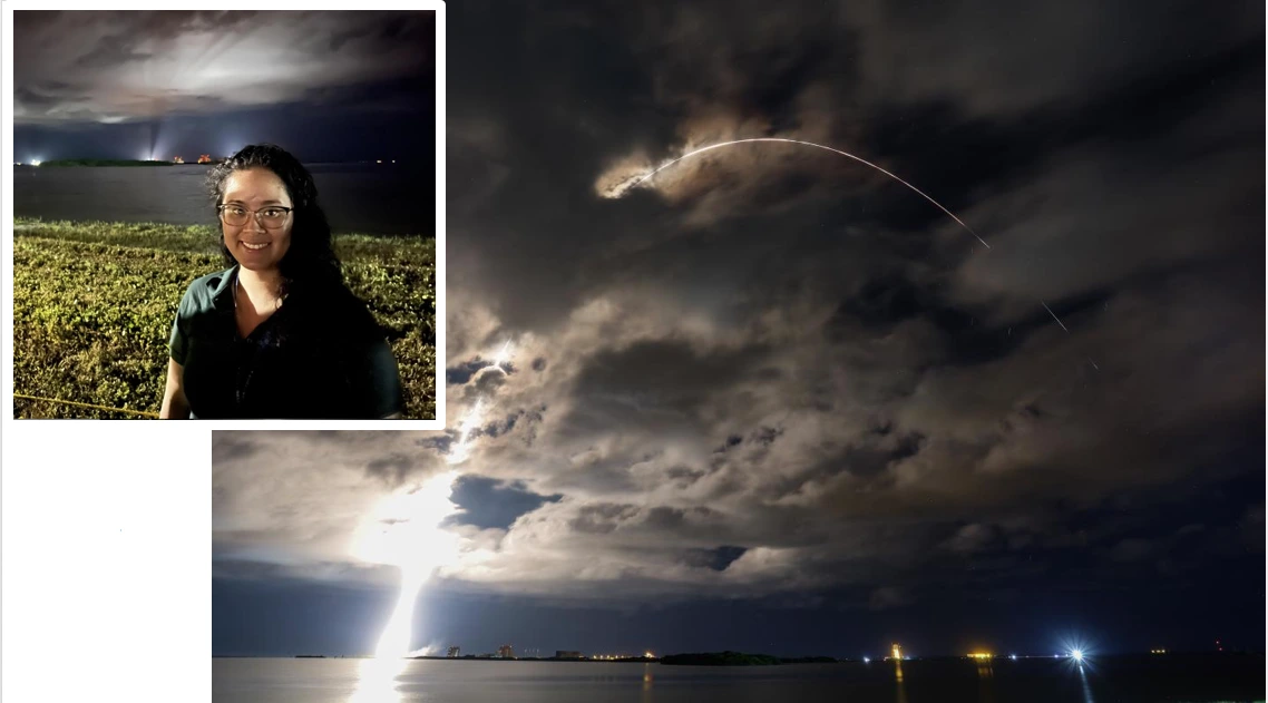 Jacqueline Do at the NASA Lucy Launch, October 16, 2021.