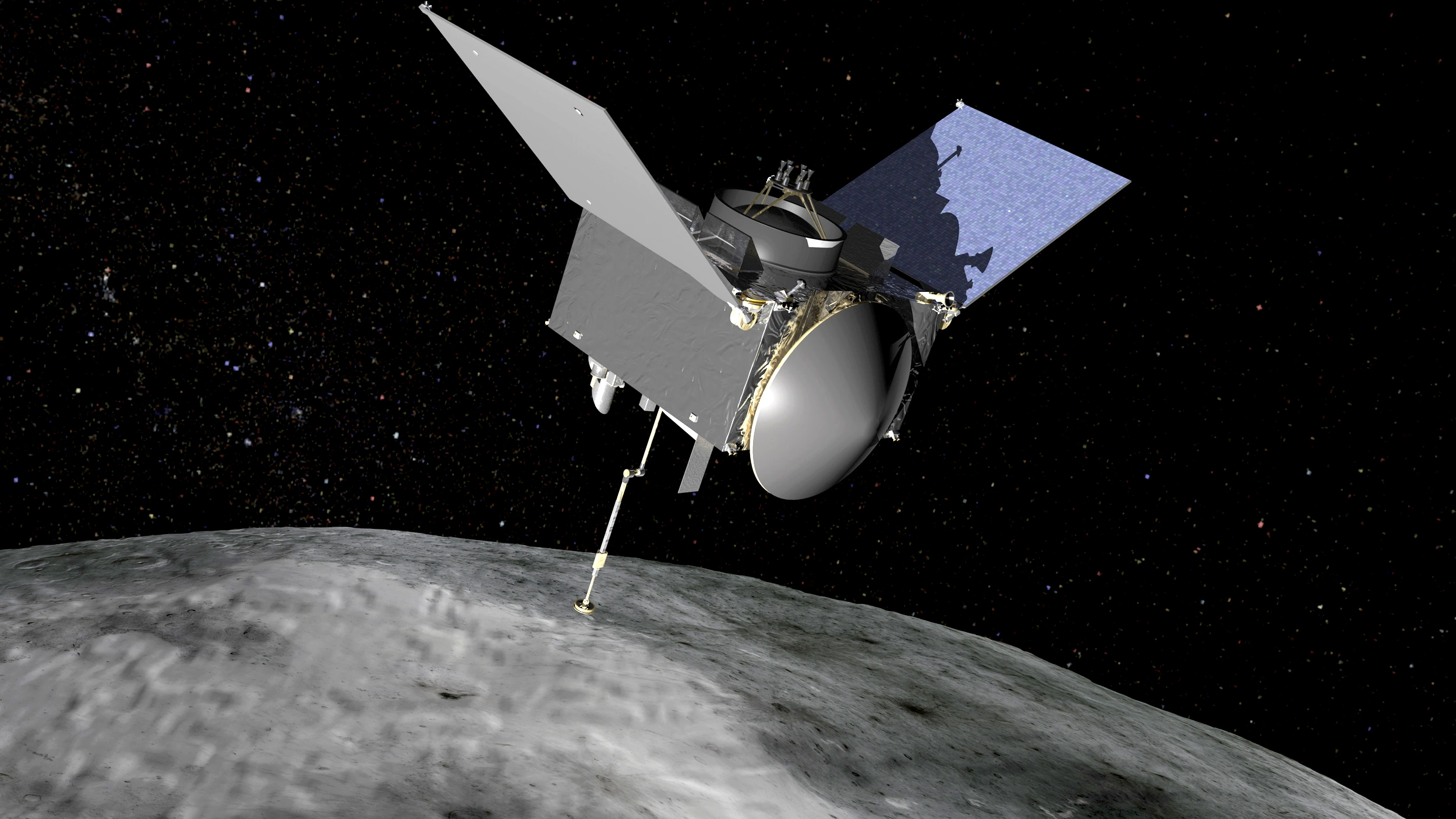 Artist rendering of NASA's OSIRIS-REx space probe. Source: NASA